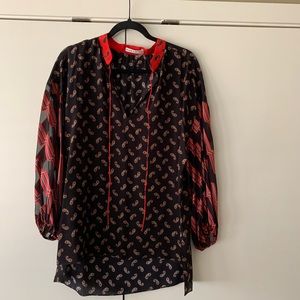 Alice + Olivia Silk Blouse size L